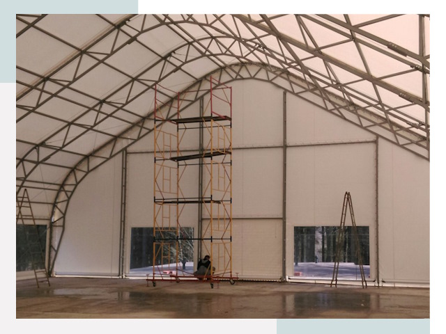 Шатровые ангары в Нижнеудинске