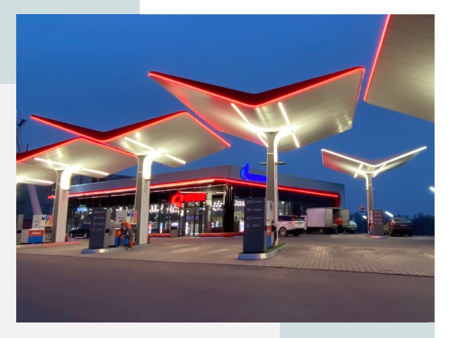 Навесы для АЗС в Нижнеудинске