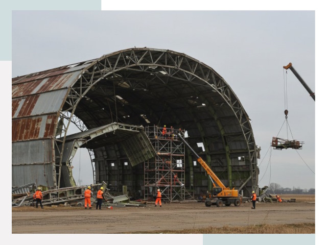 Демонтаж ангаров в Нижнеудинске